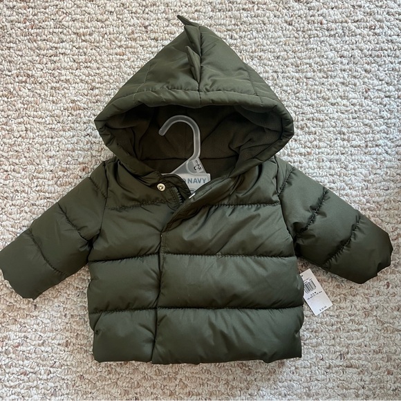 Green Hooded Puffer Jacket - Old Navy - Picture 1 of 6